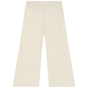 Girls Ivory Logo Joggers